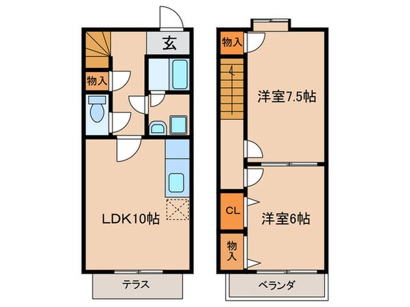 ひまわりⅢの物件間取画像